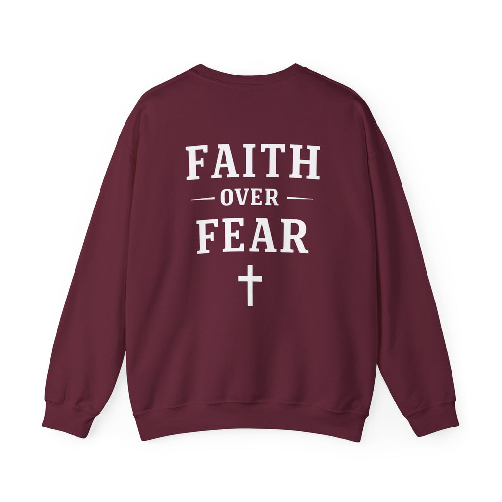 RISN Essentials Fearless Faith Heavy Blend Crewneck Sweatshirt