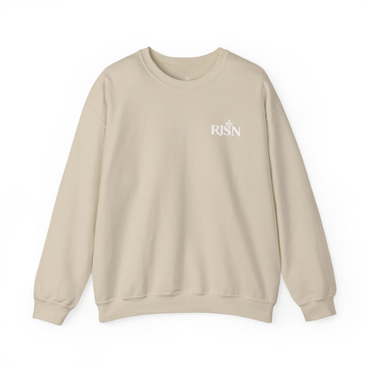 RISN Essentials Fearless Faith Heavy Blend Crewneck Sweatshirt